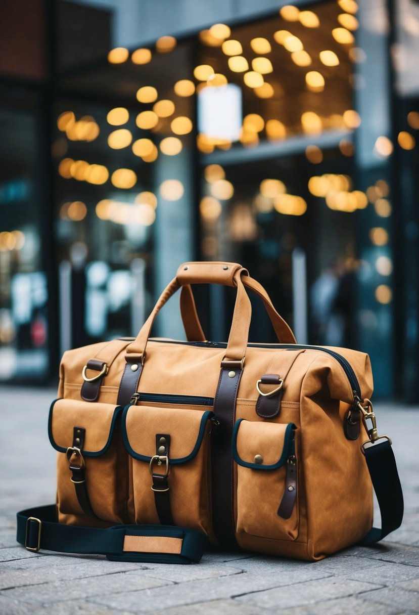 A sturdy and stylish travel bag with various pocket and strap variations