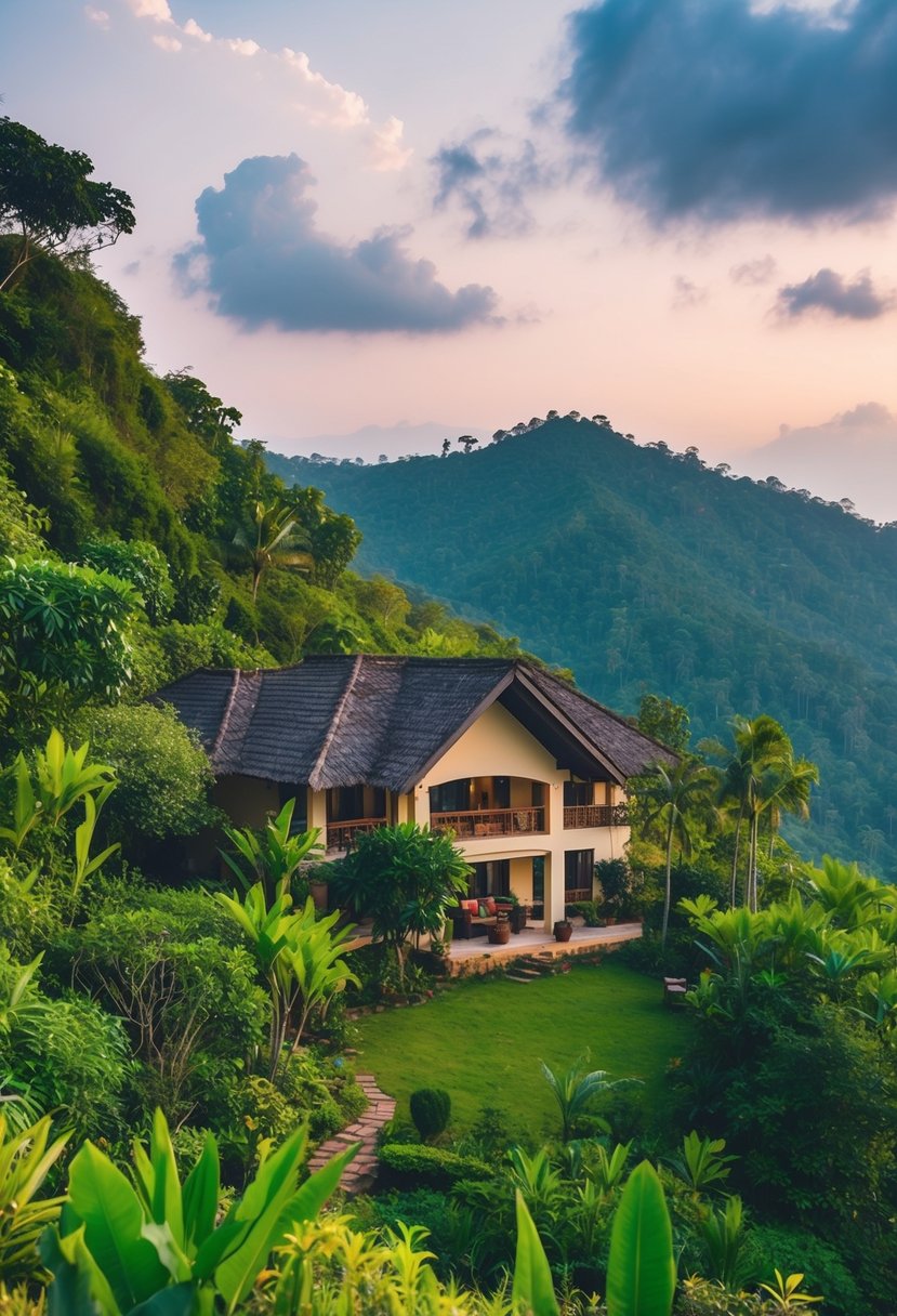 A lush, tranquil resort nestled in the Wayanad hills, surrounded by lush greenery and serene natural beauty