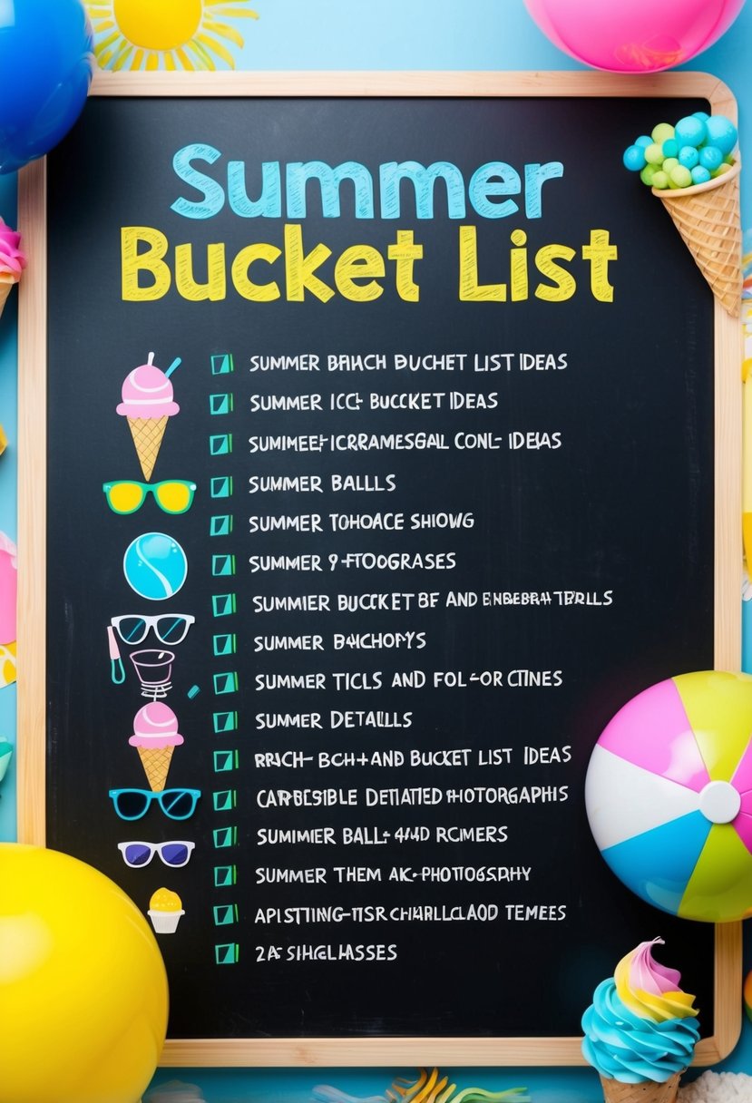 Summer bucket list
